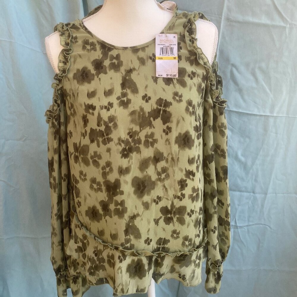 Medium Michael Kors Green Cold Shoulder